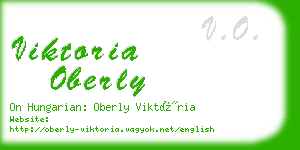 viktoria oberly business card